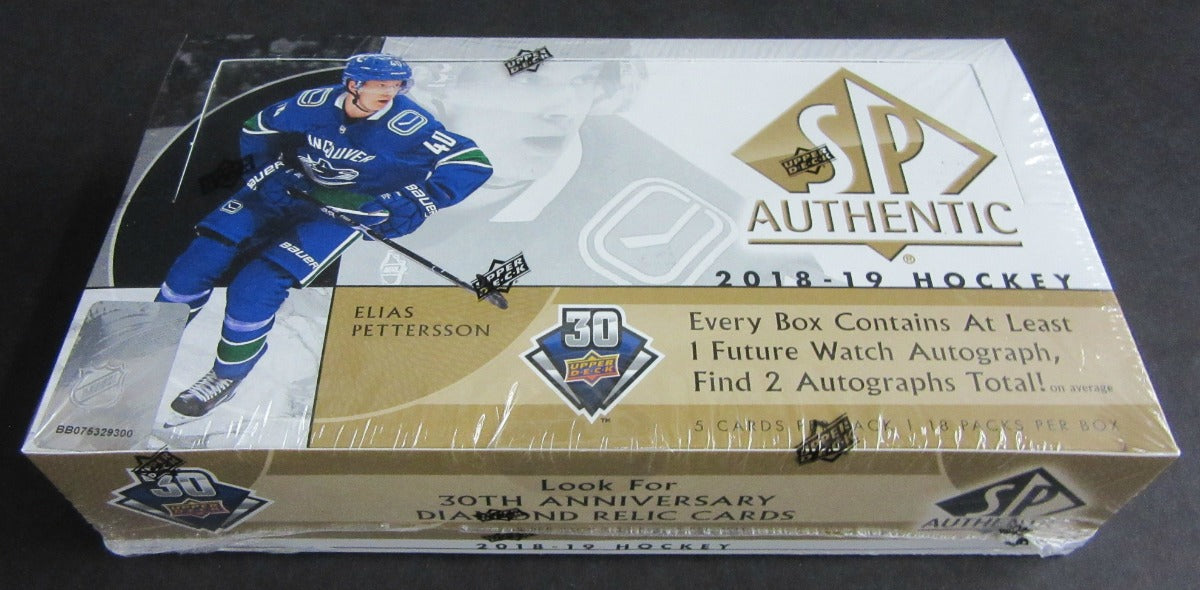 2018/19 Upper Deck SP Authentic Hockey Box (Hobby)