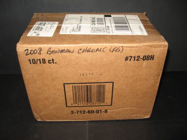 2008 Bowman Chrome Football Case (Hobby) (10 Box)