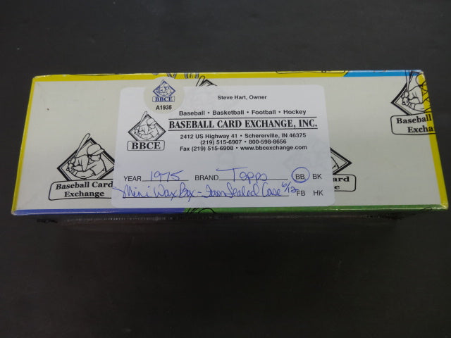 1975 Topps Baseball Unopened Mini Wax Box (FASC)