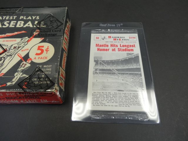 1960 Nu-Card Baseball Highlights Unopened Cello Box