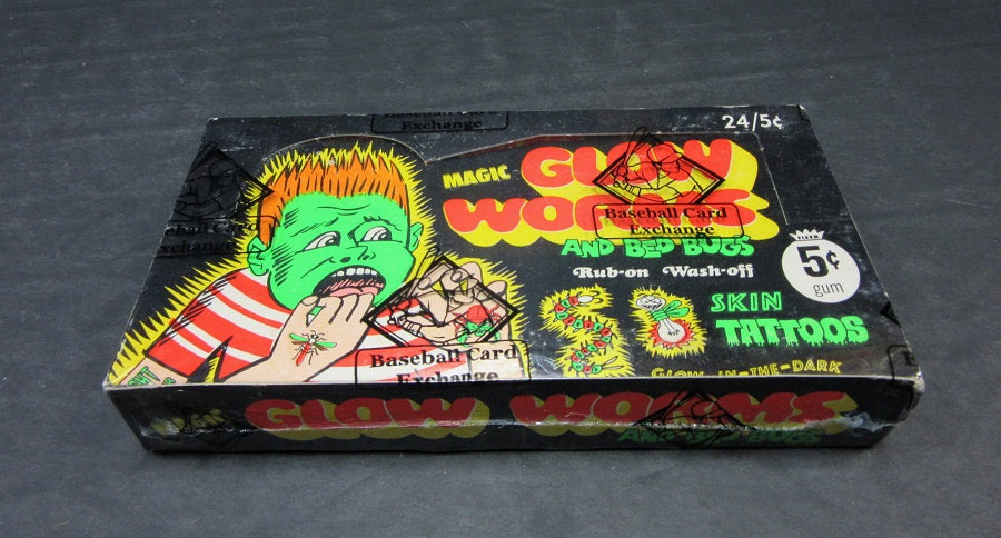 1971 Fleer Glow Worms Unopened Wax Box (BBCE)
