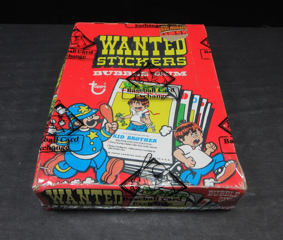 1975 Topps Wanted Stickers Unopened Wax Box (BBCE)