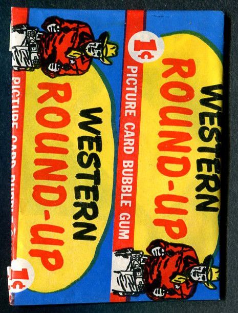 1956 Topps Western Round Up Unopened 1 Cent Wax Pack