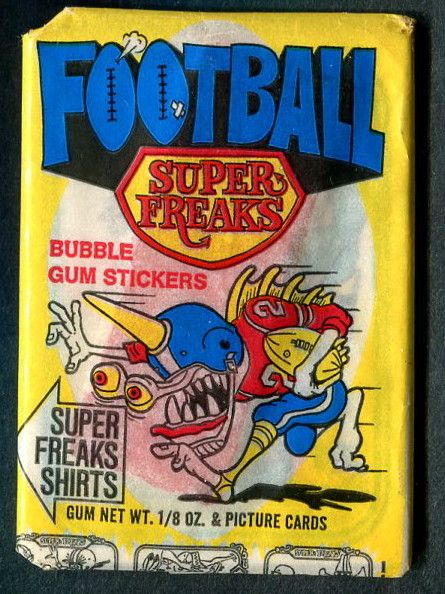 1973 Donruss Super Freaks Football Unopened Wax Pack