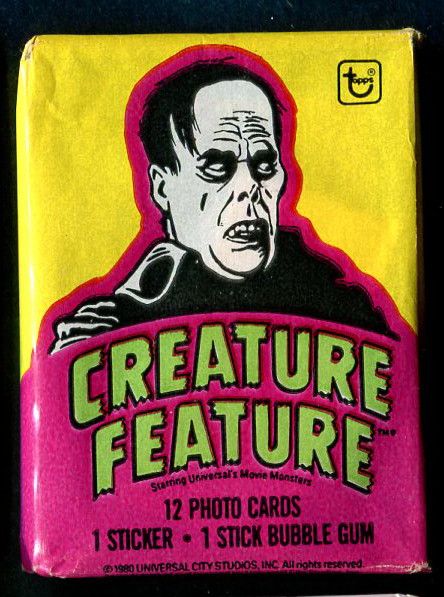 1980 Topps You'll Die Laughing (Creature Feature) Unopened Wax Pack