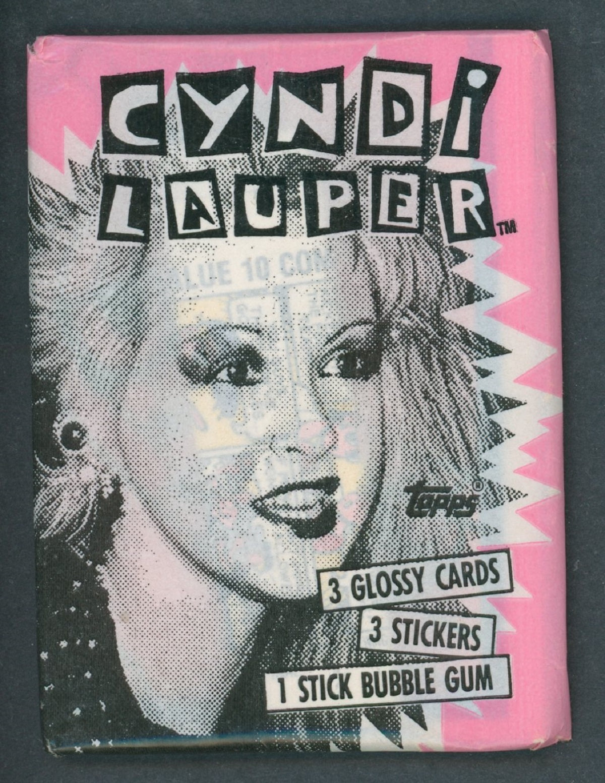 1985 Topps Cyndi Lauper Unopened Wax Pack
