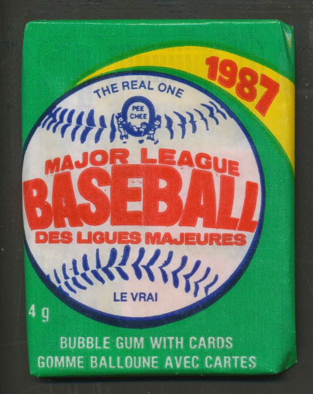 1987 OPC O-Pee-Chee Baseball Unopened Wax Pack
