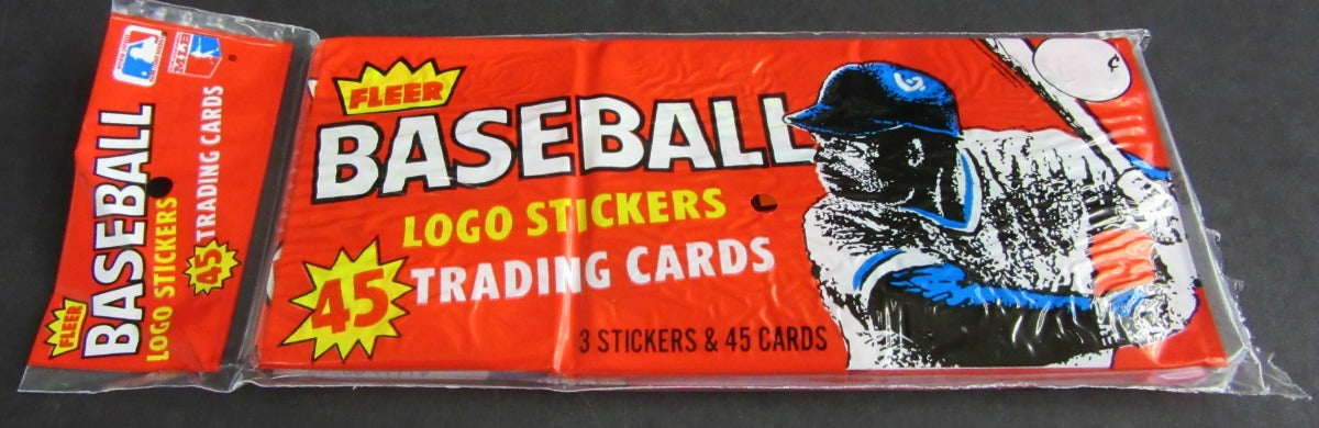 1983 Fleer Baseball Unopened Wax Pack Rack Pack