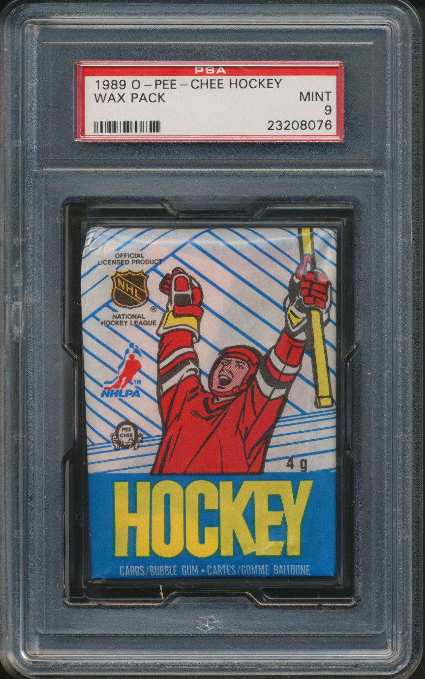 1989/90 OPC O-Pee-Chee Hockey Unopened Wax Pack PSA 9