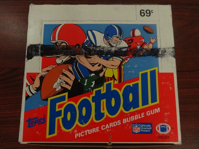 1986 Topps Football Unopened Cello Box