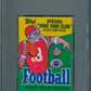 1986 Topps Football Unopened Wax Pack PSA 9