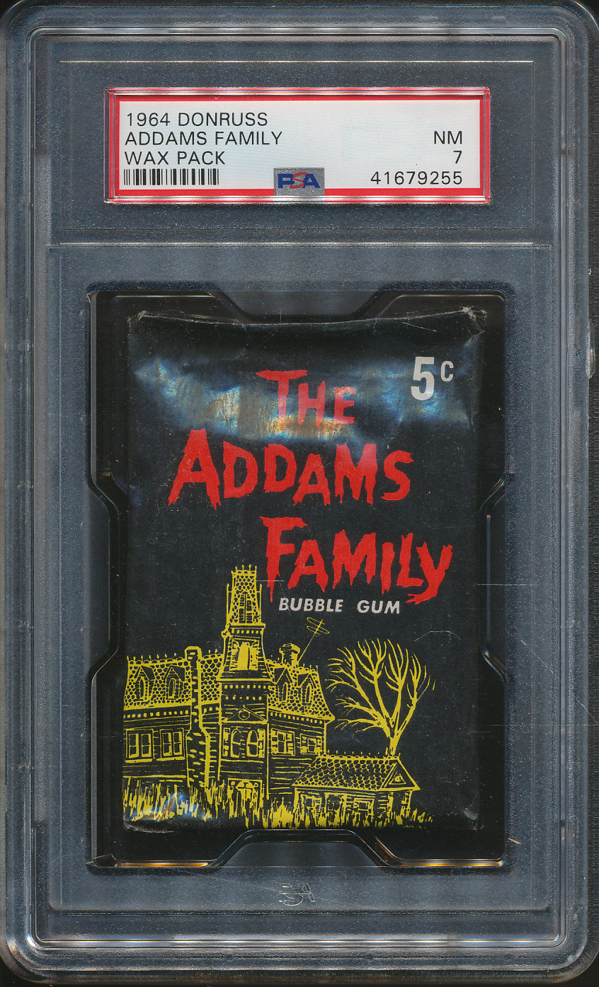 1964 Donruss Addams Family Unopened Wax Pack PSA 7