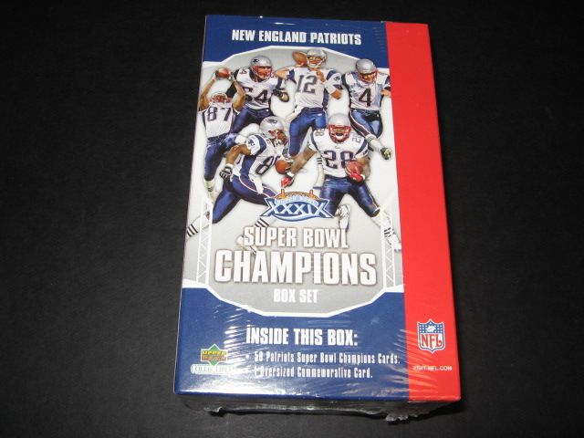 2005 Upper Deck Football New England Patriots Super Bowl Champions Factory Set