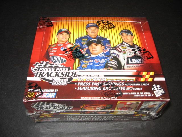 2004 Press Pass Trackside Racing Race Cards Box (Hobby)
