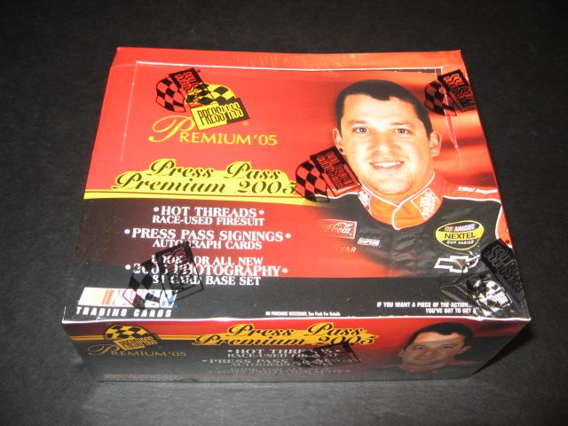 2005 Press Pass Premium Racing Race Cards Box (Hobby)