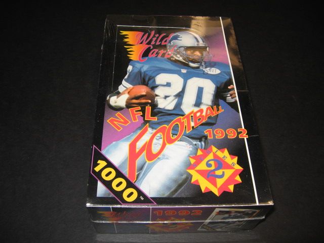 1992 Wild Card NFL Football Series 2 Box