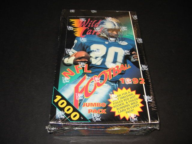 1992 Wild Card NFL Football Jumbo Box