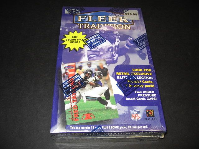 1999 Fleer Tradition Football Blaster Box (17/10)