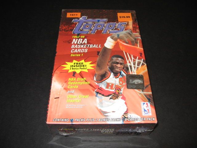 1998/99 Topps Basketball Series 1 Blaster Box (22/8)