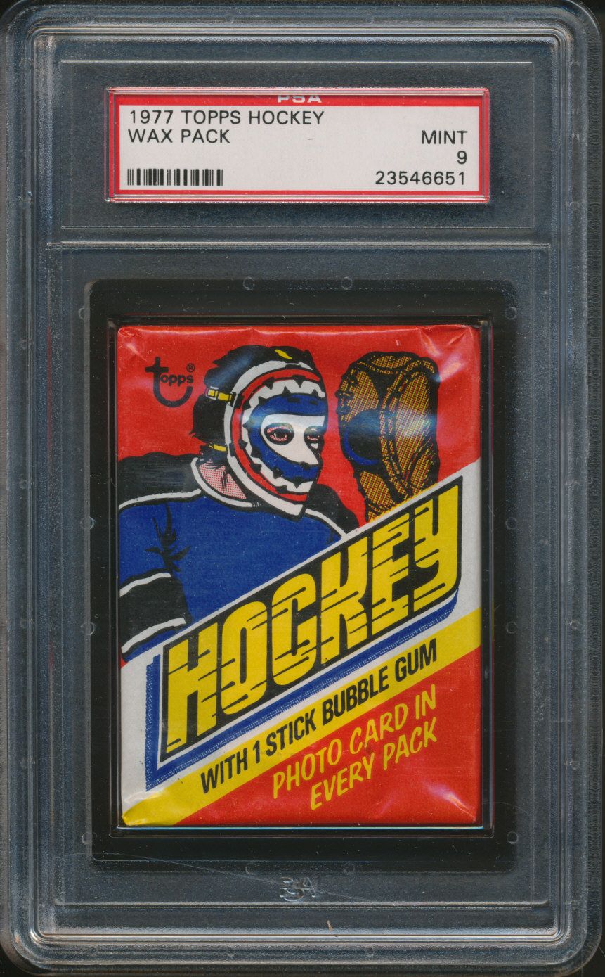 1977/78 Topps Hockey Unopened Wax Pack PSA 9