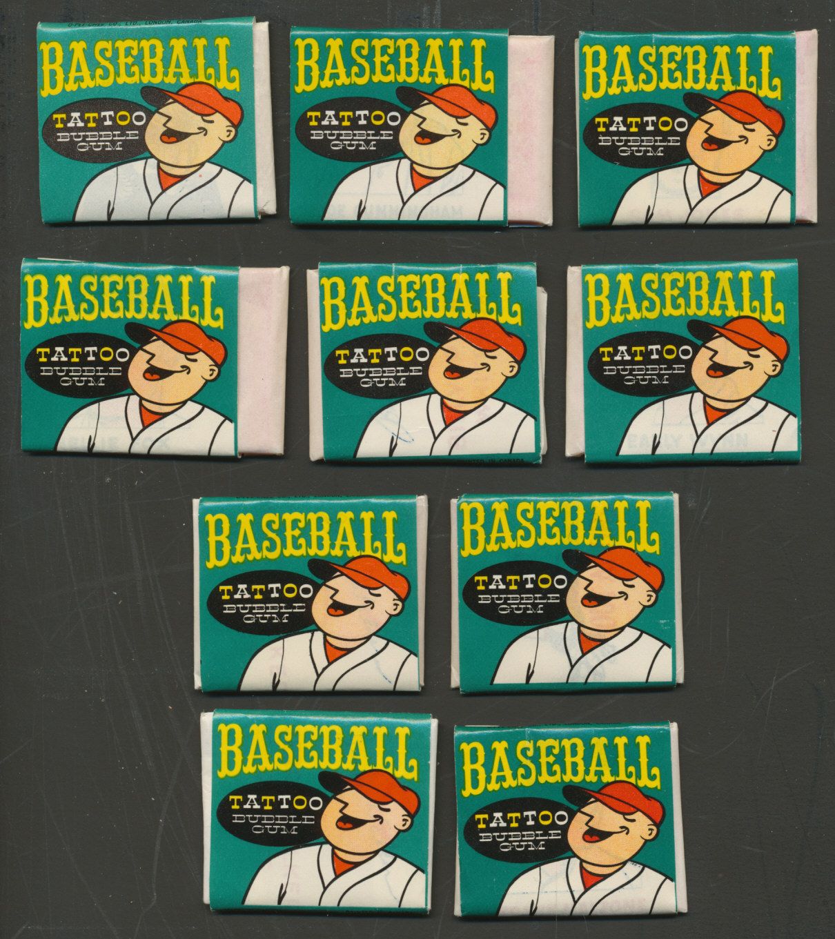 1960 Topps OPC Tattoo Unopened Pack (Lot of 10 Packs)