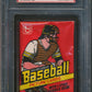 1978 Topps Baseball Unopened Wax Pack PSA 7