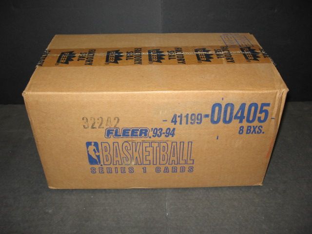 1993/94 Fleer Basketball Series 1 Jumbo Case (8 Box) (00405)