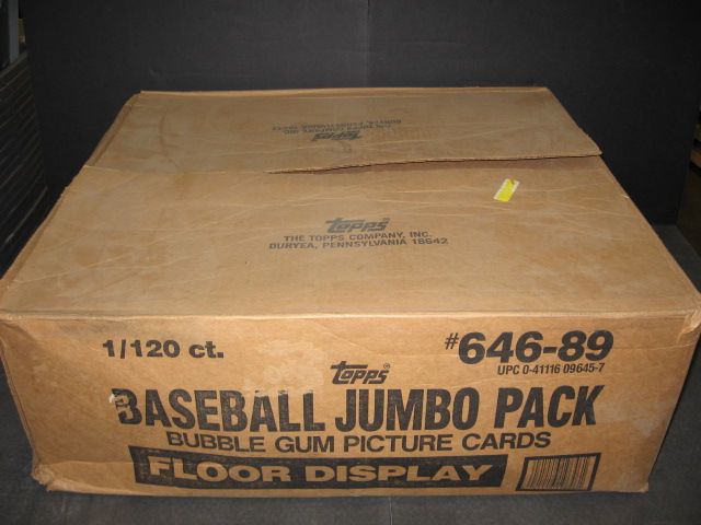 1989 Topps Baseball Jumbo Case (120 Count)