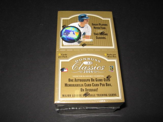 2004 Donruss Classics Baseball Box (Hobby) (1/2 Box)