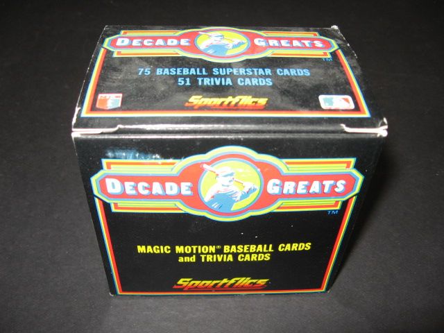 1986 Sportflics Baseball Decade Of Greats Factory Set