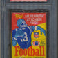 1985 Topps Football Unopened Wax Pack PSA 9 (Red Wrapper)