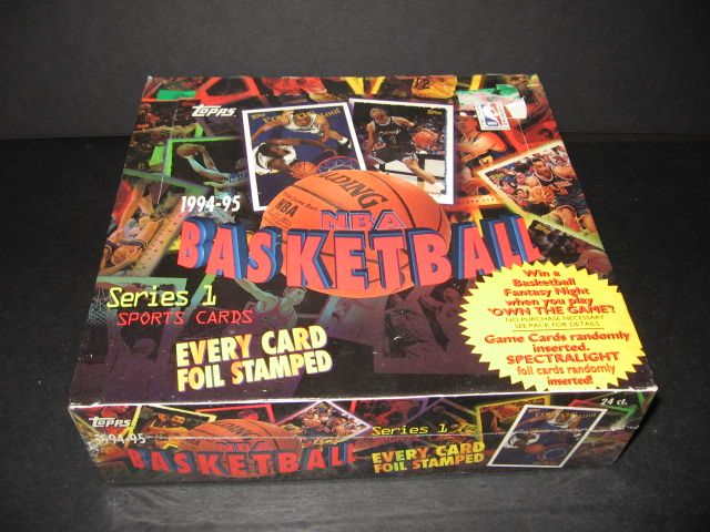 1994/95 Topps Basketball Series 1 Jumbo Box (24/24)