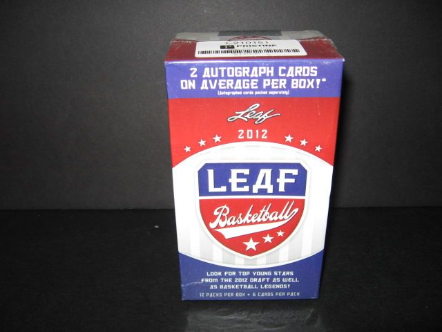 2012 Leaf Basketball Box