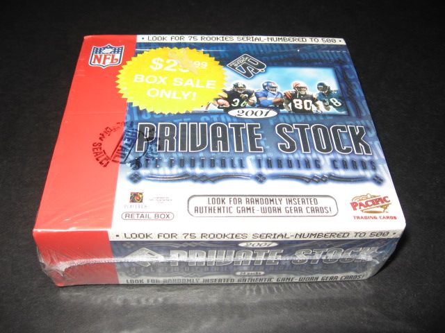 2001 Pacific Private Stock Football Box (Retail)