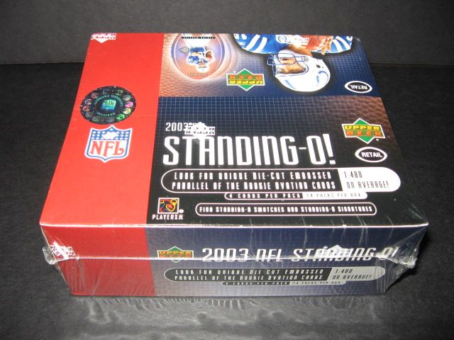 2003 Upper Deck Standing O Football Box (Retail)