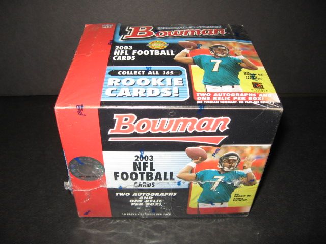 2003 Bowman Football Jumbo Box (HTA)