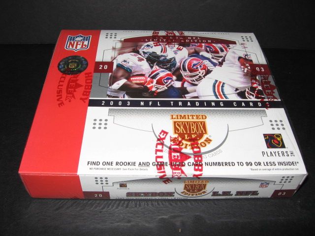 2003 Fleer Skybox LE Limited Edition Football Box (Hobby)