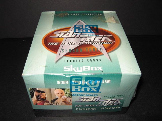 1995 Skybox Star Trek The Next Generation Season 3 Box (24/)