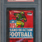 1980 Fleer Football Unopened Wax Pack PSA 7