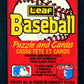 1988 Donruss Leaf Baseball Unopened Wax Pack