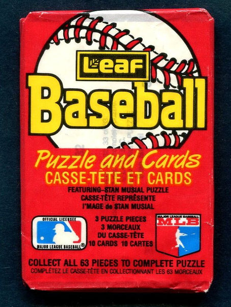 1988 Donruss Leaf Baseball Unopened Wax Pack (10) – Baseball Card