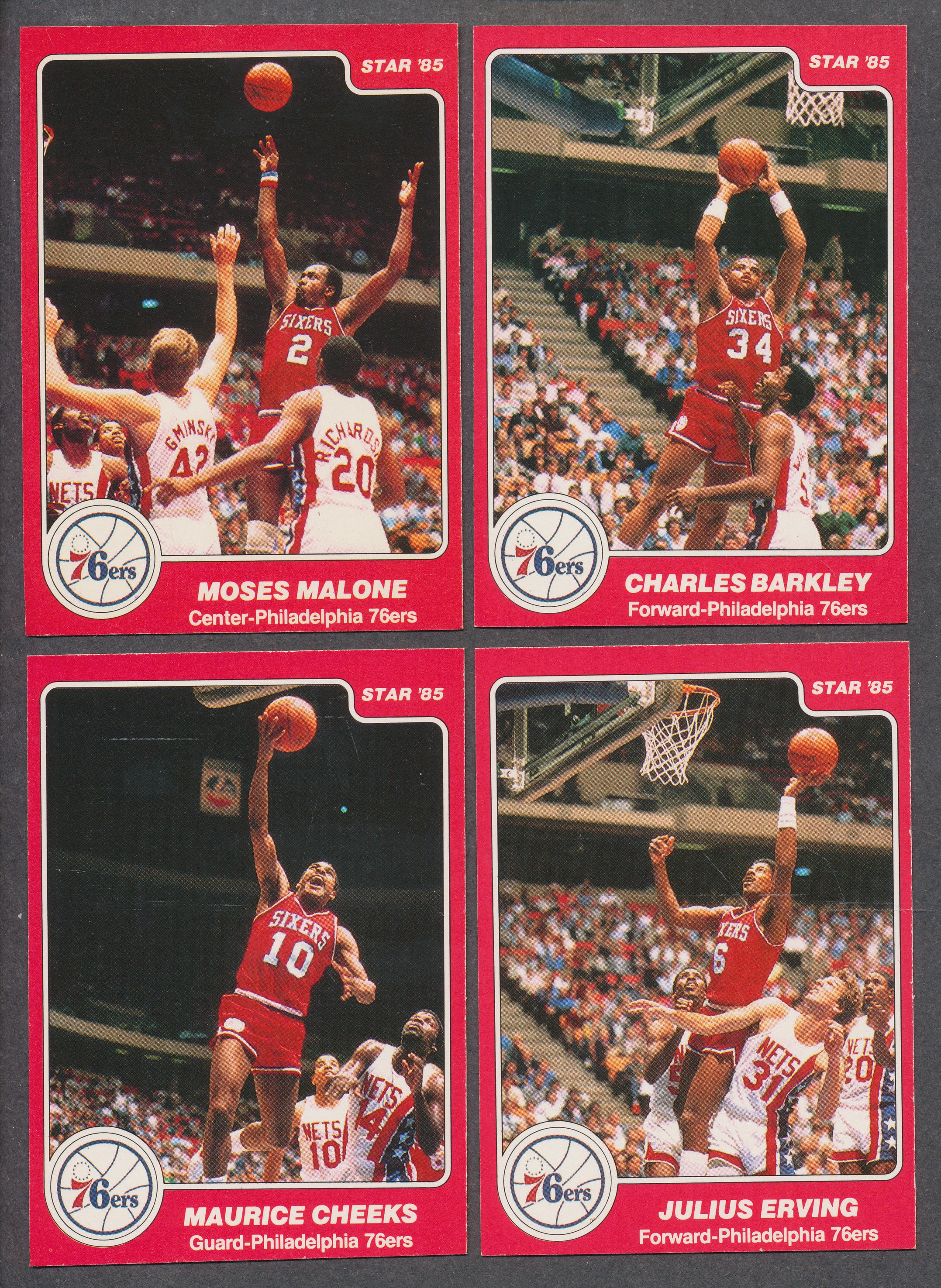 1984/85 Star Basketball Philadelphia 76'ers Complete Set NM