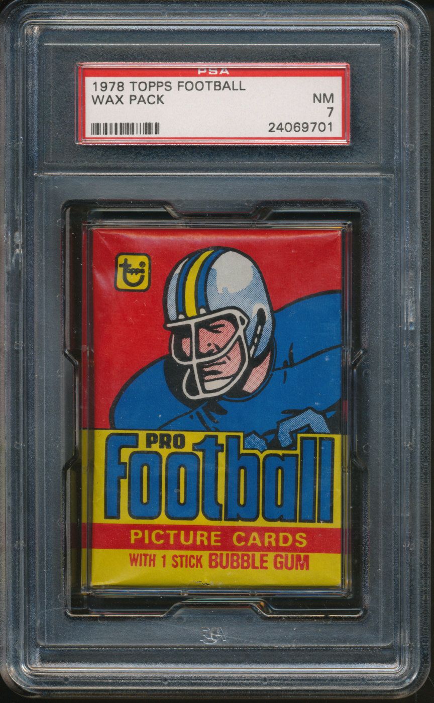 1978 Topps Football Unopened Wax Pack PSA 7