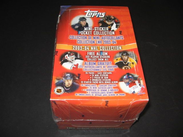 2003/04 Topps Mini Sticker Hockey Box
