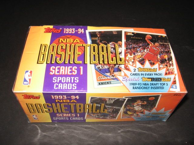 1993/94 Topps Basketball Series 1 Jumbo Box