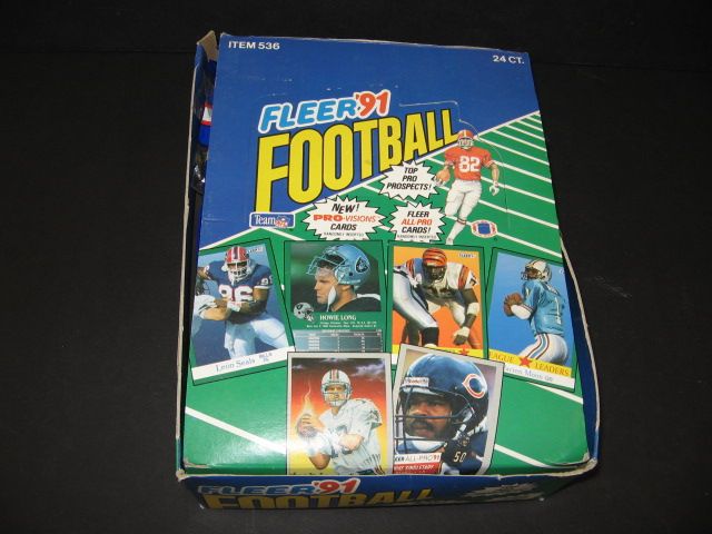 1991 Fleer Football Rack Box