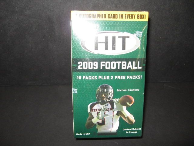 2009 Sage Hit Football Low Series Blaster Box (12/6)