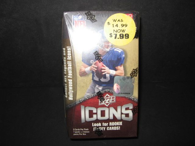 2008 Upper Deck Icons Football Blaster Box (9/5)