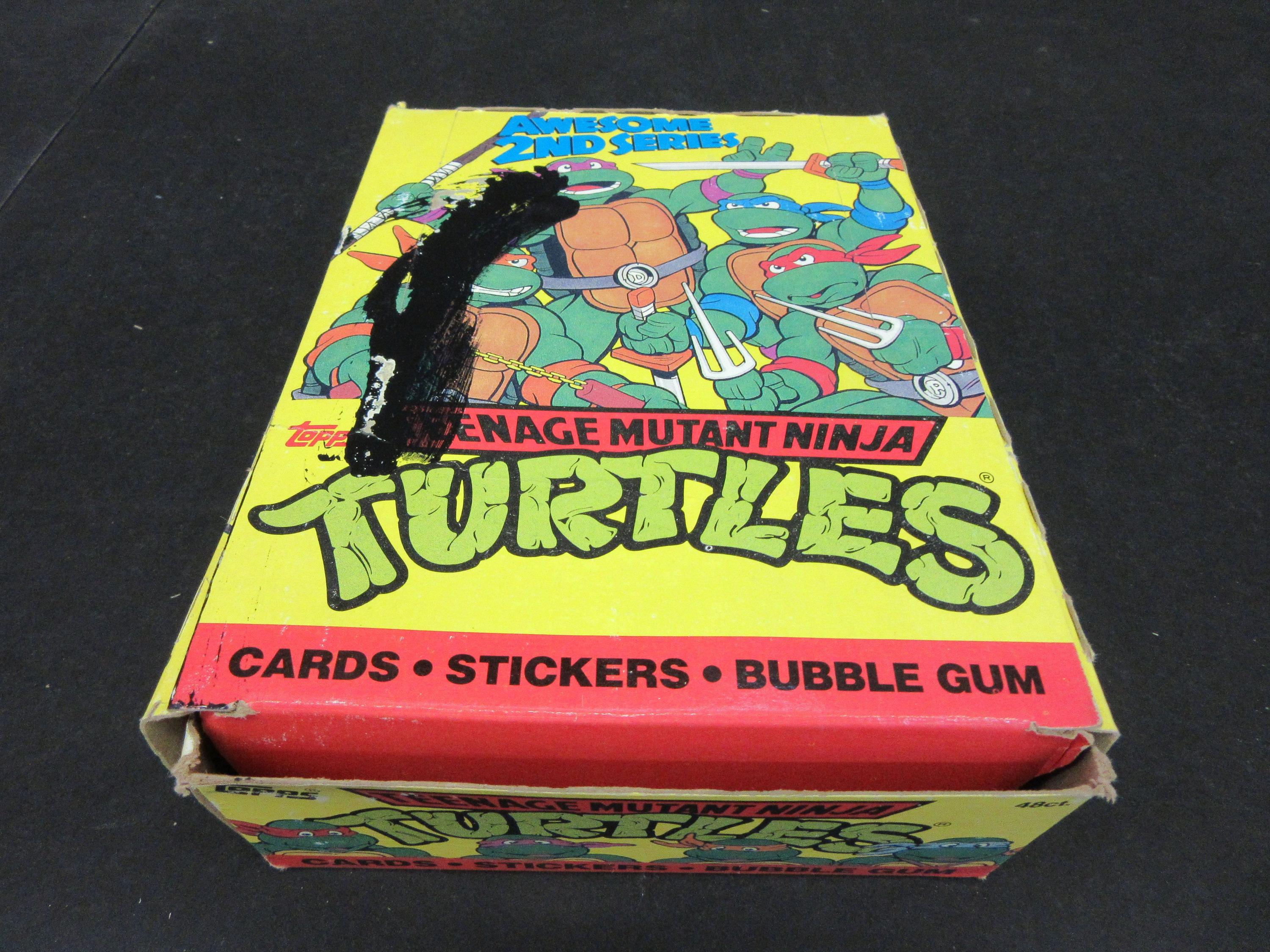 1990 Topps Teenage Mutant Ninja Turtles Series 2 Box (Authenticate)