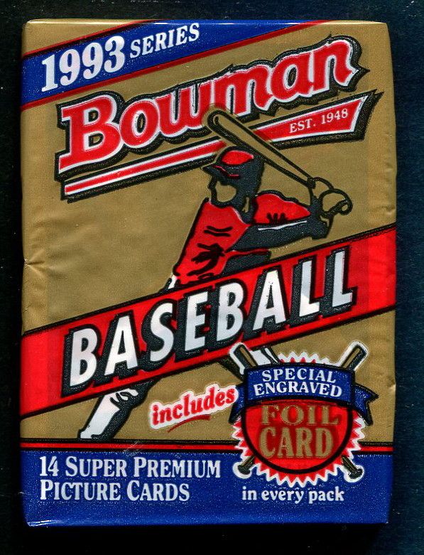 1993 Bowman Baseball Unopened Pack